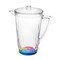 Homeroots 2.5 Clear and Rainbow Diamond Acrylic Pitcher 523324 - alternate 1