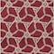 Homeroots 8' X 10' Burgundy And Gold Geometric Washable Indoor Outdoor Area Rug 613473 - alternate 5