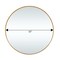 Homeroots 31" Gold Round Metal Framed Full Length Hanging Mirror 564447 - alternate 5