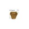 Cowpots Plant Pot Seed Starter 3.75in H X 4in W X 2.5in L Brown 102 - alternate 5