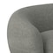 Homeroots 89" Gray Fabric Sofa With Walnut Legs 641005 - alternate 3