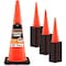 Xpose Safety Traffic Safety Cone, 36 in, PVC, No Collar, DOT Approved, Orange, 48 pk OTC36-48-X - alternate 1