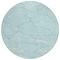 Homeroots 8' Aqua And Ivory Round Abstract Washable Indoor Outdoor Area Rug 601022 - alternate 5