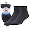 Railroad Sock King Size Quarter Sport Socks, Black, 2PK 1568K BK - alternate 1