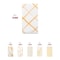 Smarty Had A Party White with Gold Diamond Paper Dinner Napkins 600 Napkins, 600PK 3196-CASE - alternate 5