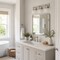 Vaxcel Northfield 3-Light Vanity Light, Satin Nickel, Clear Seeded Glass, 21-In. Wide W0568 - alternate 5