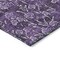 Homeroots 3' X 5' Purple Eggplant And Ivory Floral Washable Indoor Outdoor Area Rug 581918 - alternate 4