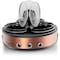 Megachef Round Triple 1.5 Qt Slow Cooker and Buffet Server in Copper and Black with 3 Cooking Pots MC-1103 - alternate 7