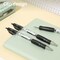 Deli Arrix Retractable Gel Pen 0.5mm, Black Ink, Soft Grip, 12PK EG08-BK - alternate 4