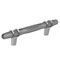 Amerock London 3-3/4 in 96 mm Center-to-Center Black Chrome/Polished Chrome Cabinet Pull BP36648BCR26 - alternate 1