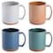 Mr. Coffee Dorsey 4 Piece 17 Ounce Stoneware Mug Set with Terracotta Base in Assorted Colors 80683.01 - alternate 1