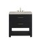 James Martin Vanities Lucian 36" Single Vanity, Carbon Oak, w/ 3 CM Siberian Silestone Widespread Top D704-V36-CBO-WSFR - alternate 1