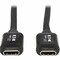 Eaton EATON Thunderbolt 3 Passive Cable M/m, 40 Gbps, 5a 100w Power Delivery, 4k/60 Hz MTB3-00M5-5A-B - alternate 4