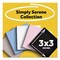 Post-It Pads in Simply Serene Colors, 3 x 3, 90 Sheets/Pad, 5PK 654-5SSNE - alternate 3