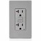 Leviton GFCI Receptacle, 20A, 125Vac, 5-20R, Gray GFNT2-GY - alternate 1