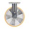 Vestil Polyurethane Rigid Caster 8 In. Diameter x 2 In. Width 1543 Lb. Capacity Orange/Silver CST-VE-8X2PUA-R - alternate 6