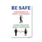 Signmission Public Safety, Be Safe Coronavirus Is Highly Contagious, 24in X 18in Aluminum, OS-NS-A-1824-25456 OS-NS-A-1824-25456 - alternate 1