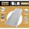 Waterlock Micromesh 6" K-Style & Box Gutters Aluminum/SS Gutter Guard, White, 1ft Sample WM-6KS-001-WHT - alternate 1
