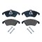 Hella Brake pad set prepared for wear warning indicator T1624 for e.g. MERCEDES-BENZ 355012621 - alternate 4