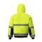 2W International Hi-Vis Reversible Bomber Jacket, 100% Polyester Oxford with PU coating., Class 3 Lime, M 350C-3 M - alternate 4