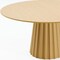 Homeroots 60" Brown Solid Wood Pedestal Base Round Top Dining Table 721027 - alternate 5