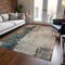 Homeroots 5' X 8' Taupe Blue And Lavender Abstract Washable Indoor Outdoor Area Rug 606081 - alternate 5