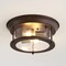 Jonathan Y Lauren 13.25" 2-Light Metal/Glass LED Flush Mount, Oil Rubbed Bronze/Brass Gold JYL7446E - alternate 7