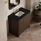 James Martin Vanities Gracyn 36" Single Vanity, Sable, w/ 3 CM Phantome Eclos Widespread Top D125-V36-SBL-WPHT - alternate 4