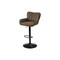 Monarch Specialties Barstool, Adjustable, Bar Height, Counter Height, Kitchen, Brown Leather Look, Black Metal, 2PK I 2329 - alternate 1