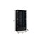 Homeroots 41in Dark Gray Wood Display Cabinet With LED With Two Doors And One Drawer 722649 - alternate 3