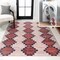 Jonathan Y Timantii Modern Trellis Kilim Non-Slip Machine-Washable Red/Ivory 3 ft. x 5 ft. Area Rug WSH123A-3 - alternate 1