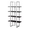 Homeroots Espresso Metal Four Tier Bookcase 333434 - alternate 1