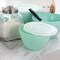 Martha Stewart 8 Piece Plastic Bowl Set with Lids in Turquoise 131108.08 - alternate 3