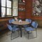 Regency Round Kee Breakroom Table W/ 4 Zeng Stack Chairs, 42 in W, 42 in L, Noble Oak TB42RNDNOBPBK44BE - alternate 4
