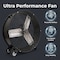 Edendirect 30 in. 2 fan speeds Drum Fan in Black with Adjustable Tilt and Rolling Casters ZRW5512P468549 - alternate 4