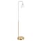 Homeroots 62" Brass Arched Floor Lamp With White Frosted Glass Cone Shade 523333 - alternate 1