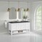 James Martin Vanities Breckenridge 60 in. Double Vanity, Bright White, w/ 3 CM Charcoal Soapstone Quartz Top 330-V60D-BW-3CSP - alternate 4