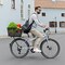 Vevor Rear Bike Basket Wire Mesh Bicycle Basket with Cargo Net Waterproof Cover TX-SS-04 - alternate 5
