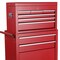 Homeroots Set of Two Red Multi-Tier Steel Rolling Cabinet With Lid, 2PK 714591 - alternate 3