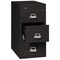 Fireking 17-3/4" W 3 Drawer File Cabinet, Black, Letter 3-1831-CBL - alternate 2