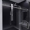 Anzzi Madam Series 76 in. x 50-54 in. Frameless Sliding Shower Door in Brushed Nickel, 3/8 Clear Glass SD-AZ13-03BN - alternate 8
