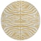 Homeroots 8' Gold And Ivory Round Animal Print Washable Indoor Outdoor Area Rug 600614 - alternate 7
