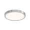 Dals Lighting Delta 10'' Round Indoor/Outdoor LED Flush Mount, Satin Nickel CFLEDR10-CC-SN - alternate 1