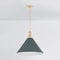 Hudson Valley Lighting Painted No. 2 21 in. Pendant in Aged Brass/Soft Studio Green by Mark D. Sikes MDS352L-AGB/SSG - alternate 3
