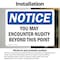 Signmission You May Encounter Nudity Beyond This Point, 10 Inch X 7 Inch, Vinyl Decal, 2PK OS-2PACK-NS-D-710-L-19094 - alternate 2