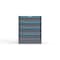 Strong Hold 4 drawer cabinet - (2x 6ft, 2x 7ft) - Blue accents - Keyed Alike S3036-PPAAS-0401FS - alternate 1