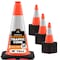 Xpose Safety Traffic Safety Cone, 18 in, PVC, 6 in Reflective Collar, DOT Approved, Orange, 24 pk OTC18-6-24-X-S - alternate 1