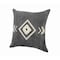 Homeroots Set of Two 20" Black And White Geometric Cotton Throw Pillows with Texture, 2PK 588364 - alternate 3