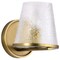 Nuvo Valentine, 1 Light Vanity, Vintage Brass Finish, Hammered Glass 60/8261 - alternate 1