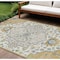 Homeroots 9' X 12' Gold Ivory And Blue Oriental Washable Indoor Outdoor Area Rug 596630 - alternate 1